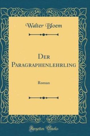 Cover of Der Paragraphenlehrling