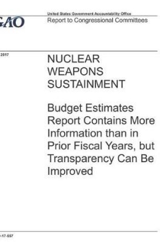 Cover of Nuclear Weapons Sustainment