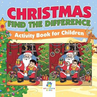 Book cover for Christmas Find the Difference Activity Book for Children