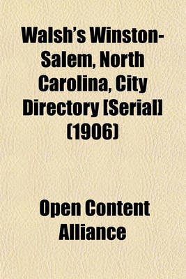 Book cover for Walsh's Winston-Salem, North Carolina, City Directory [Serial] (1906)