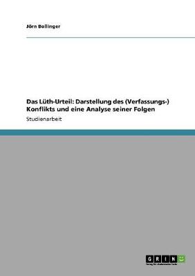 Book cover for Das Lüth-Urteil