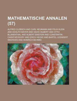 Book cover for Mathematische Annalen (57)