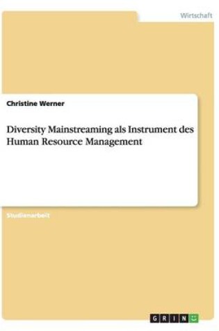 Cover of Diversity Mainstreaming als Instrument des Human Resource Management