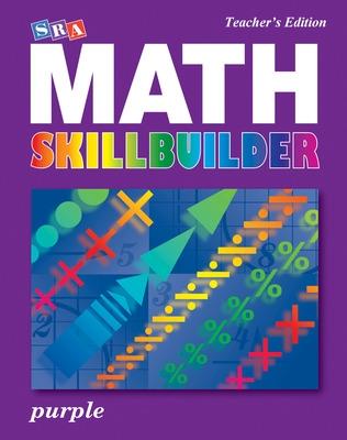 Book cover for SRA Math Skillbuilder - Teacher Edition Level 8 - Purple