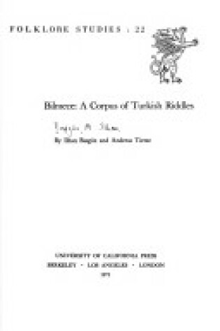Cover of Bilmece