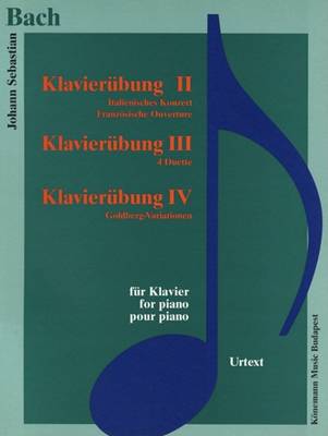 Book cover for Bach: Klavier Uebungen II-IV