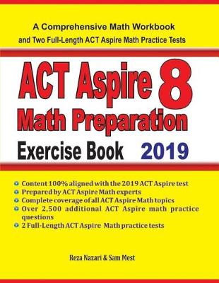 Book cover for ACT Aspire 8 Math Preparation Exercise Book