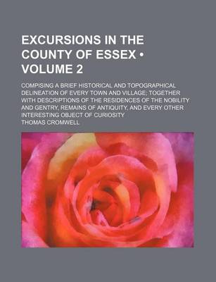 Book cover for Excursions in the County of Essex (Volume 2); Compising a Brief Historical and Topographical Delineation of Every Town and Village Together with Descr