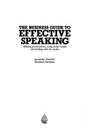 Book cover for The Business Guide to Effective Speaking