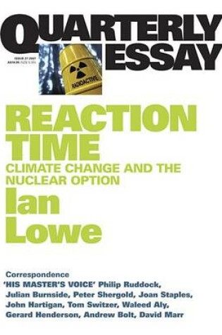 Cover of Quarterly Essay 27 Reaction Time