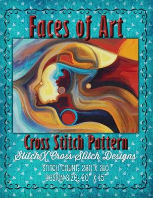 Book cover for Faces of Art Cross Stitch Pattern