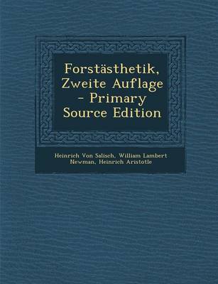 Book cover for Forstasthetik, Zweite Auflage
