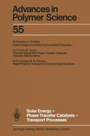 Cover of Solar Energy-Phase Transfer Catalysis-Transport Processes