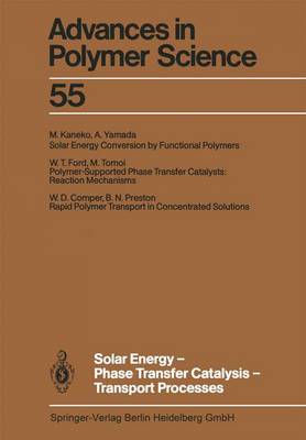 Book cover for Solar Energy-Phase Transfer Catalysis-Transport Processes