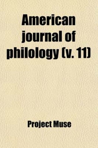 Cover of American Journal of Philology Volume 17