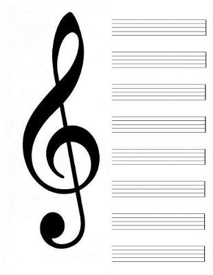 Book cover for Blank Music Sheet Notebook 8.5 x 11 120 pages