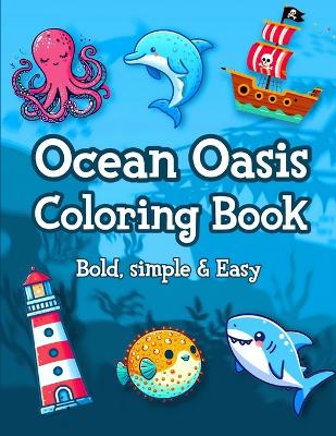 Book cover for Ocean Oasis Coloring Book