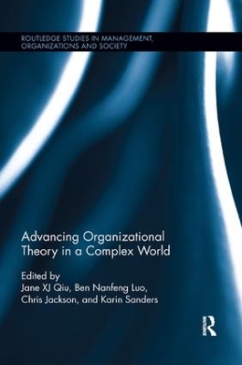 Cover of Advancing Organizational Theory in a Complex World