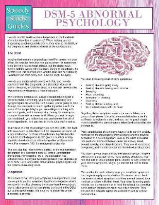 Cover of DSM-5 Abnormal Psychology (Speedy Study Guides)