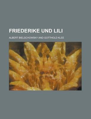 Book cover for Friederike Und Lili