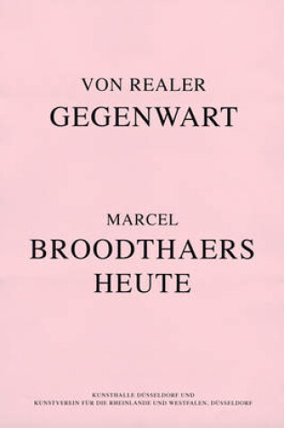 Cover of Von Realer Gegenwart