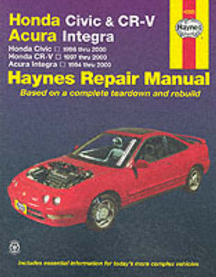 Book cover for Honda Civic and CR-V Acura Integra Automotive Repair Manual