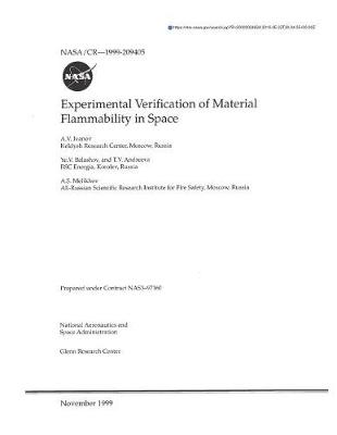 Book cover for Experimental Verification of Material Flammability in Space