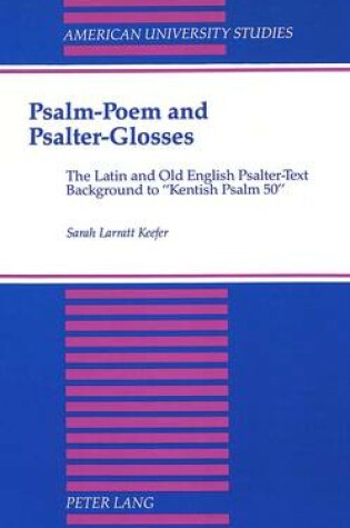 Cover of Psalm-Poem and Psalter-Glosses