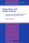 Book cover for Psalm-Poem and Psalter-Glosses