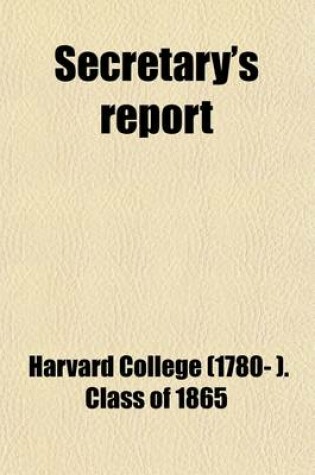 Cover of Secretary's Report (Volume 11)