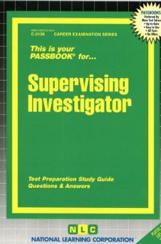 Cover of Supervising Investigator