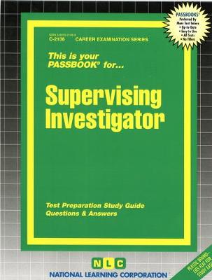 Book cover for Supervising Investigator