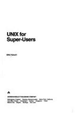 Cover of Unix for Super-user