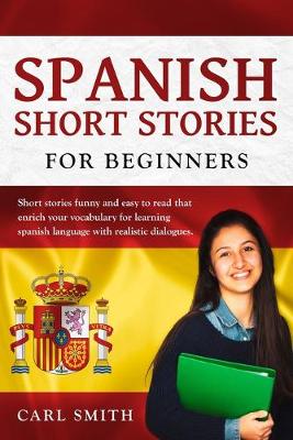 Book cover for Spanish short stories for Beginners.