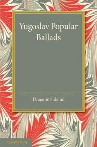 Cover of Yugoslav Popular Ballads