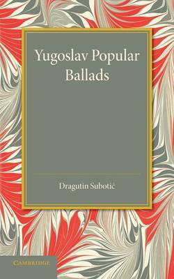 Book cover for Yugoslav Popular Ballads