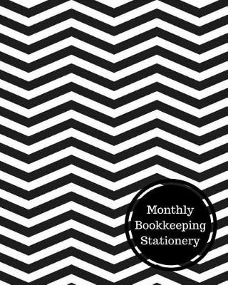 Book cover for Monthly Bookkeeping Stationery