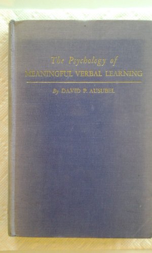 Book cover for Psychology of Meaningful Verbal Learning