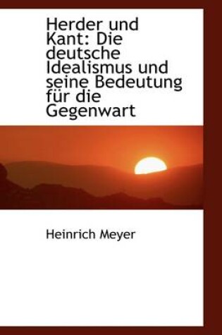 Cover of Herder Und Kant