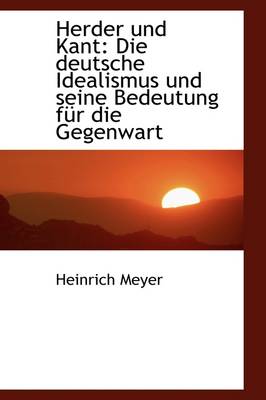 Book cover for Herder Und Kant