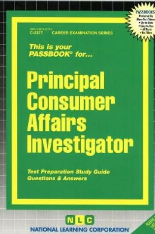 Cover of Principal Consumer Affairs Investigator