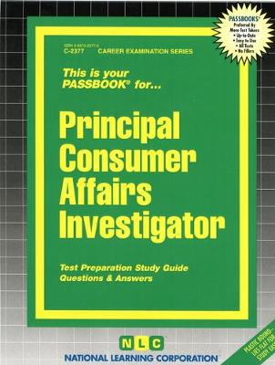 Book cover for Principal Consumer Affairs Investigator