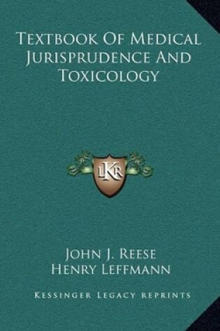 Cover of Textbook of Medical Jurisprudence and Toxicology