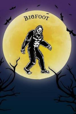 Book cover for Bigfoot Notebook Halloween Journal
