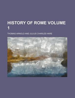 Book cover for History of Rome Volume 1