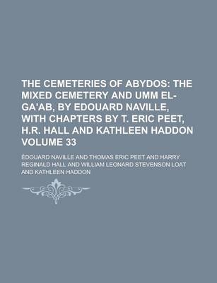 Book cover for The Cemeteries of Abydos Volume 33