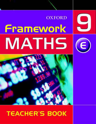 Book cover for Framework Maths Year 9 Extension Teacher Book