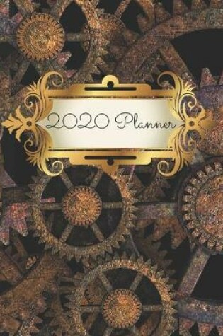 Cover of Steampunk Metal Cogs 2020 Diary Planner