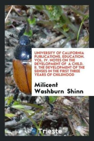 Cover of University of California Publications in Education