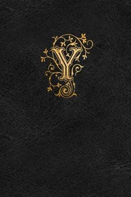 Book cover for Old English Monogram Journal - Letter Y